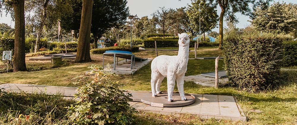 Beleef met jong en oud plezier op onze minigolfbaan bij de Heische Tip